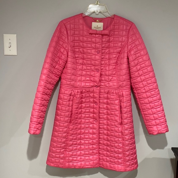 🎀 Kate Spade Pink Quilted Coat 🎀 - Picture 2 of 16